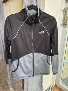 The North Face Black and Gray Full-Zip Jacket